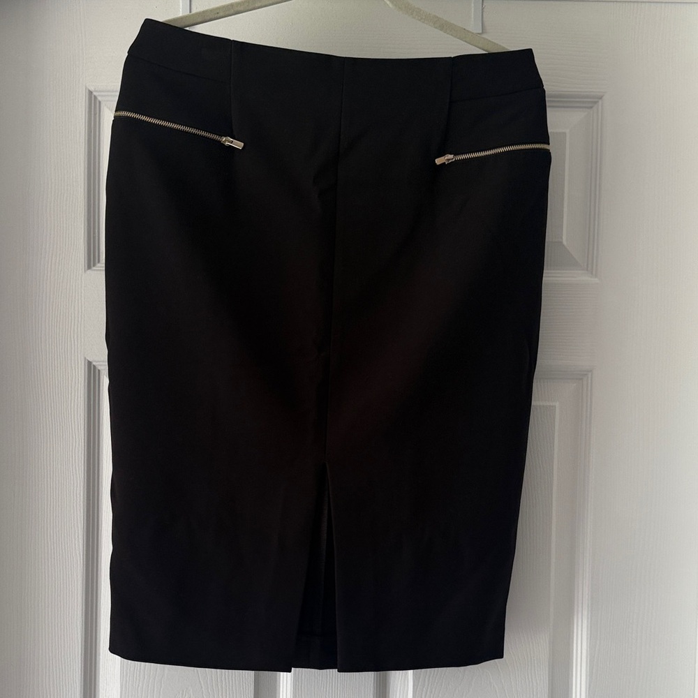 H&M Black Pencil Skirt with Silver Accents